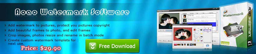 Add watermark to picture,protect your pictures copyright