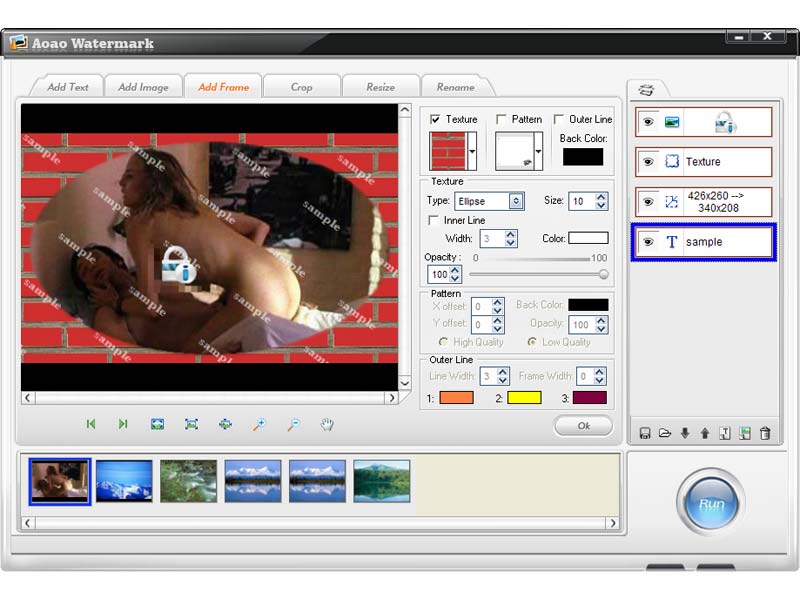 Aoao Watermark Software Business Version 5.2 screenshot