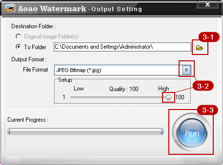 Output setting