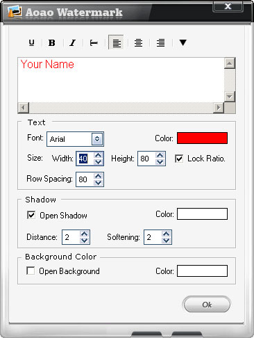 font setting