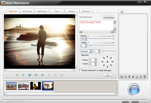 edit text watermark