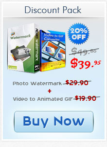 Buy photo watermark + animated gif pack save $10