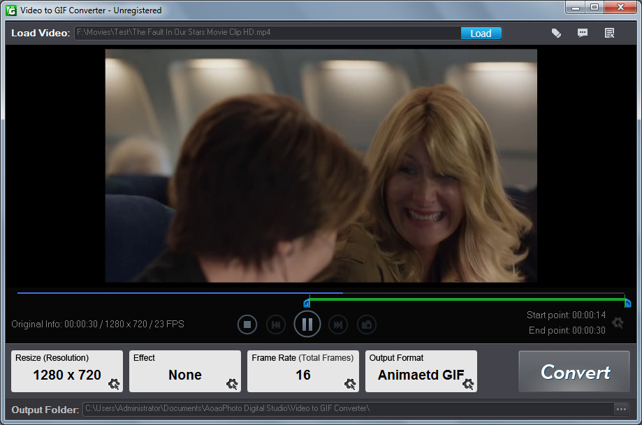 Aoao Video to GIF Converter screenshot