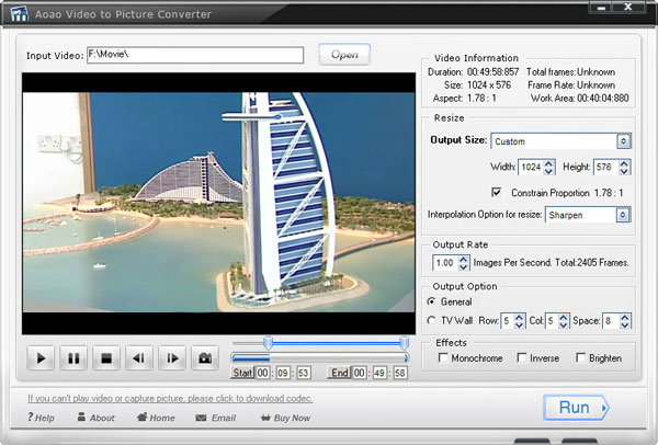 Video to Picture Main Face