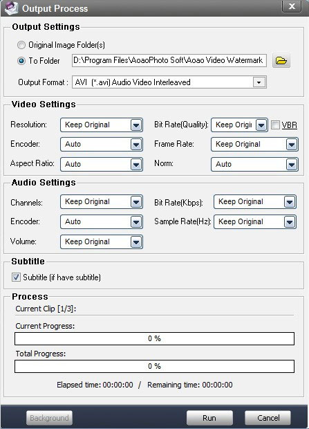 Choose Output Format