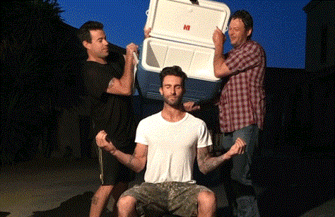 Adam Levine the ALS Ice Bucket Challenge gif 