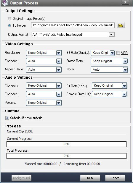 Select Output Folder