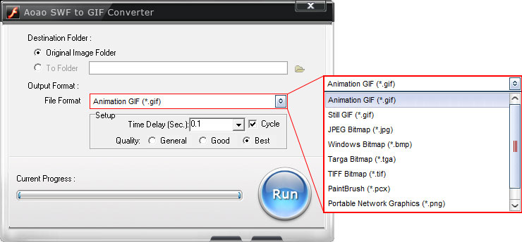 Aleo SWF GIF Converter screenshot and download at