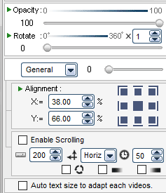 text General settings