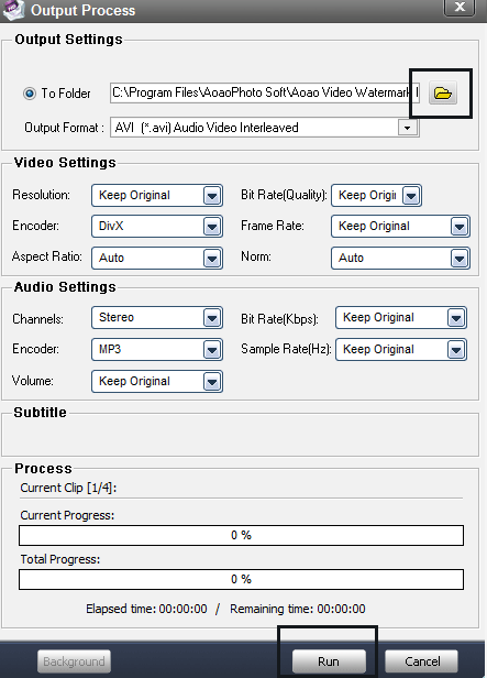 output format