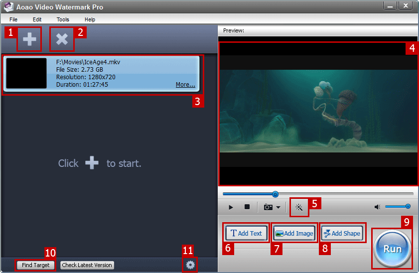 Overview Aoao Video Watermark Pro